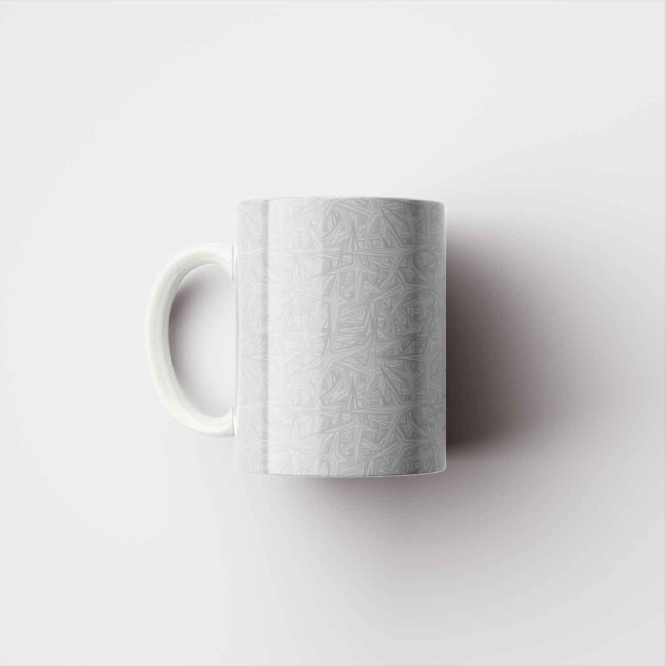 Keramische Koffiemok in Geometrisch Ontwerp Functioneel Drinkgerei