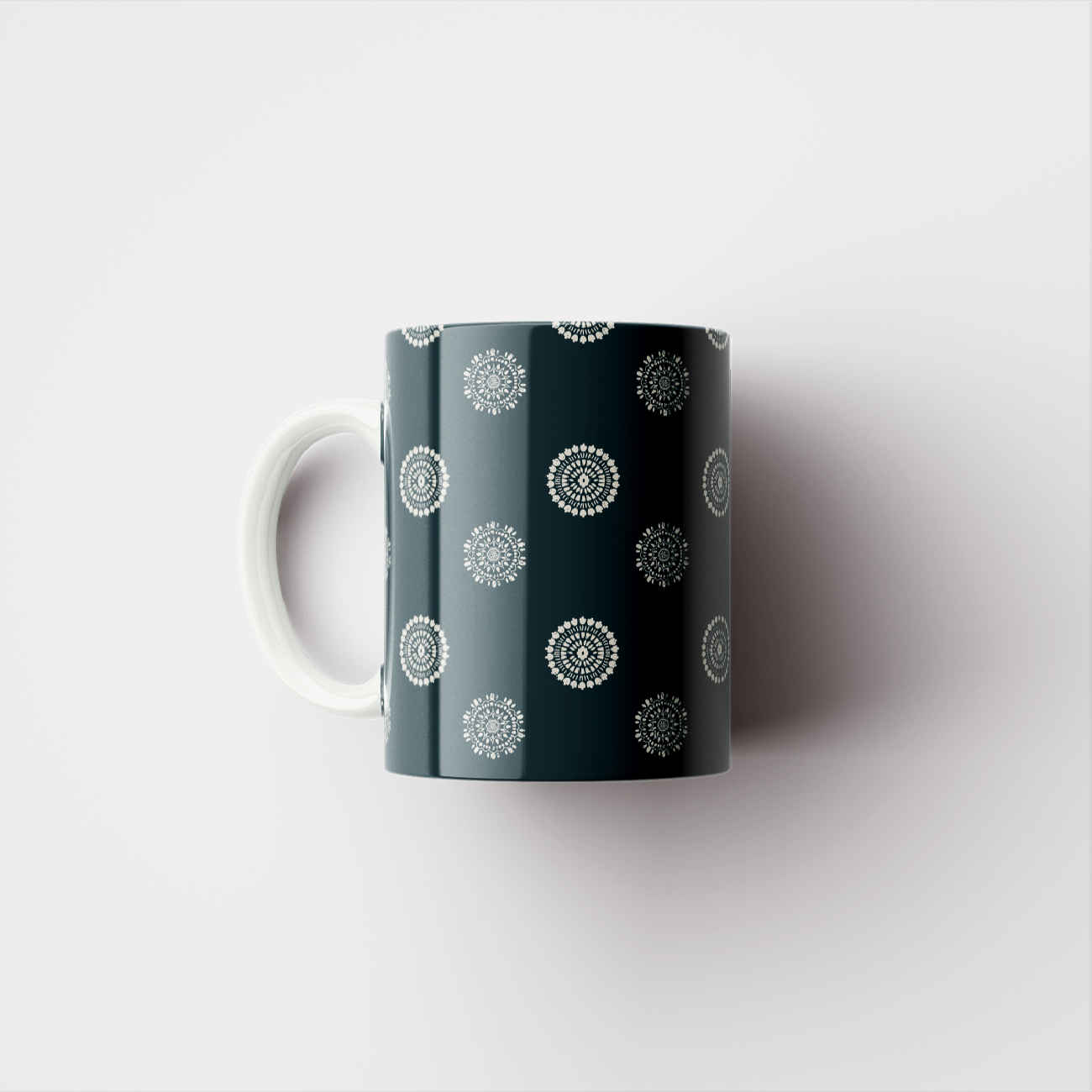 Keramische Koffiemok met Handvat in Witte Kleur