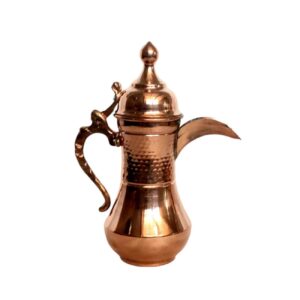 Koperen Dallah Koffiepot voor Het Zetten van Qahwa & Arabische Koffie – Model Mendel