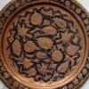 Decoratief Koperen Dienblad – Handgegraveerd met Vogel- & Bloemenmotief