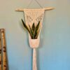 Decoratief Elegant Macramé Wandkleed Wandtapijt Kunst met Vaasje