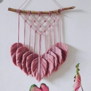 Decoratieve Macramé Wandtapijt Kunst Model Driehoek