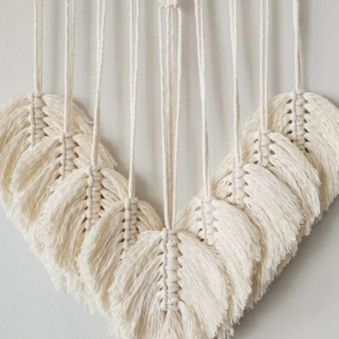 Decoratieve Macramé Wandtapijt Kunst Model Driehoek