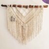 Decoratief Macramé Wandkleed Wandtapijt Kunst met Geometrisch Ontwerp