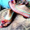 Rode Leren Perzische Pantoffels (Charough)