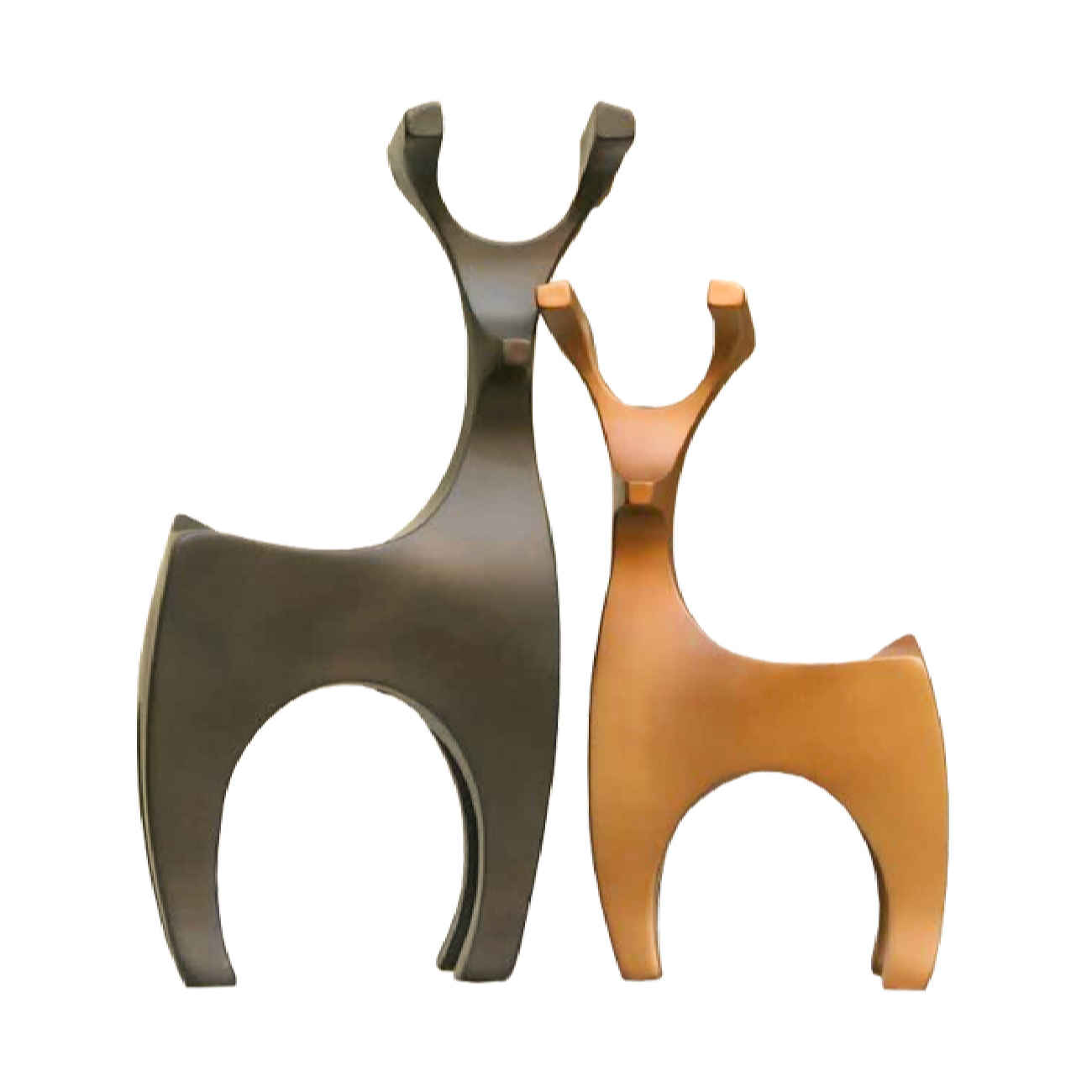 Decoratief Polyester Beeld – Kaarshouder met Hertontwerp