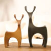 Decoratief Polyester Beeld – Kaarshouder met Hertontwerp