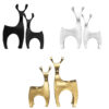 Decoratief Polyester Beeld – Kaarshouder met Hertontwerp