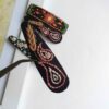 Geborduurde Snap Haarclip – Paisley Zwart