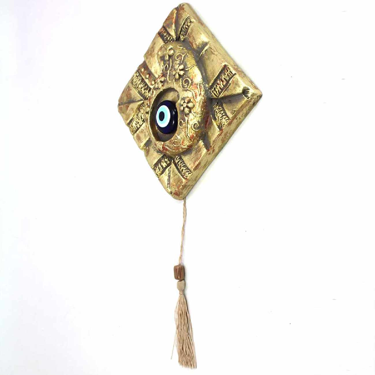 Boze Oog Aardewerk Wandhangend Amulet Model Termeh