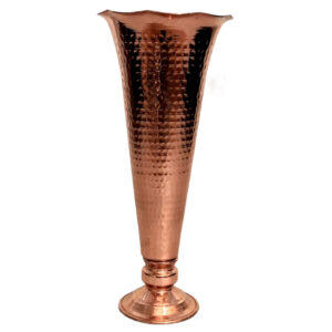 Handgemaakte Perzische Gehamerde Koperen Vaas – Model Suri