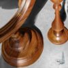 Handgemaakt Houten Spiegelkader met Bijpassende Kandelaars Set
