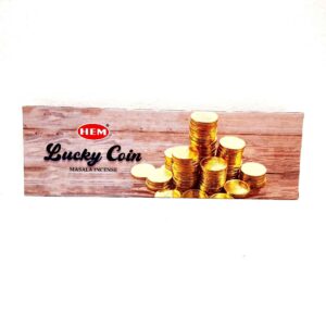 Hem Lucky Coin Wierookstokjes – 20 Handgemaakte Stokjes (Verpakking van 4)