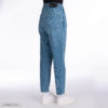 Hoge Taille Rechte Blauwe Jeans voor Dames