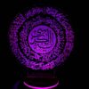 Islamitische 3D LED Nachtlamp Ayatul Kursi met Houten Basis