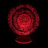 Islamitische 3D LED Nachtlamp Ayatul Kursi met Houten Basis