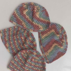 Gebreide Turkse Zijde Kufi – Blauw