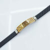 Leren Armband Elegant voor Mannen in Zwart