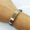 Leren Armband Elegant voor Mannen in Zwart