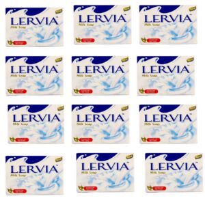 Lervia Witte & Verhelderende Zeep met Melkextract (Set van 12)