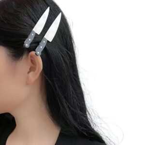 Verlichte Haarclip in Mes Ontwerp Set van 2