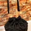 Macramé Rugzak Handgemaakt voor Dames in Zwart