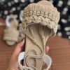 Macramé Sling Back Sandalen Handgemaakt Model Kwast