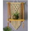 Macramé Wandkleed Handgemaakt Wandtapijt Kunst Bohemian met Plank