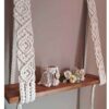 Macramé Wandkleed Handgemaakt Wandtapijt Kunst Bohemian met Plank