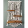 Macramé Wandkleed Handgemaakt Wandtapijt Kunst Bohemian met Plank