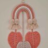 Macramé Wandkleed Wandtapijt Kunst met Regenboog Ontwerp
