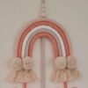 Macramé Wandkleed Wandtapijt Kunst met Regenboog Ontwerp