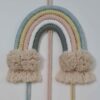 Macramé Wandkleed Wandtapijt Kunst met Regenboog Ontwerp