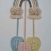 Macramé Wandkleed Wandtapijt Kunst met Regenboog Ontwerp