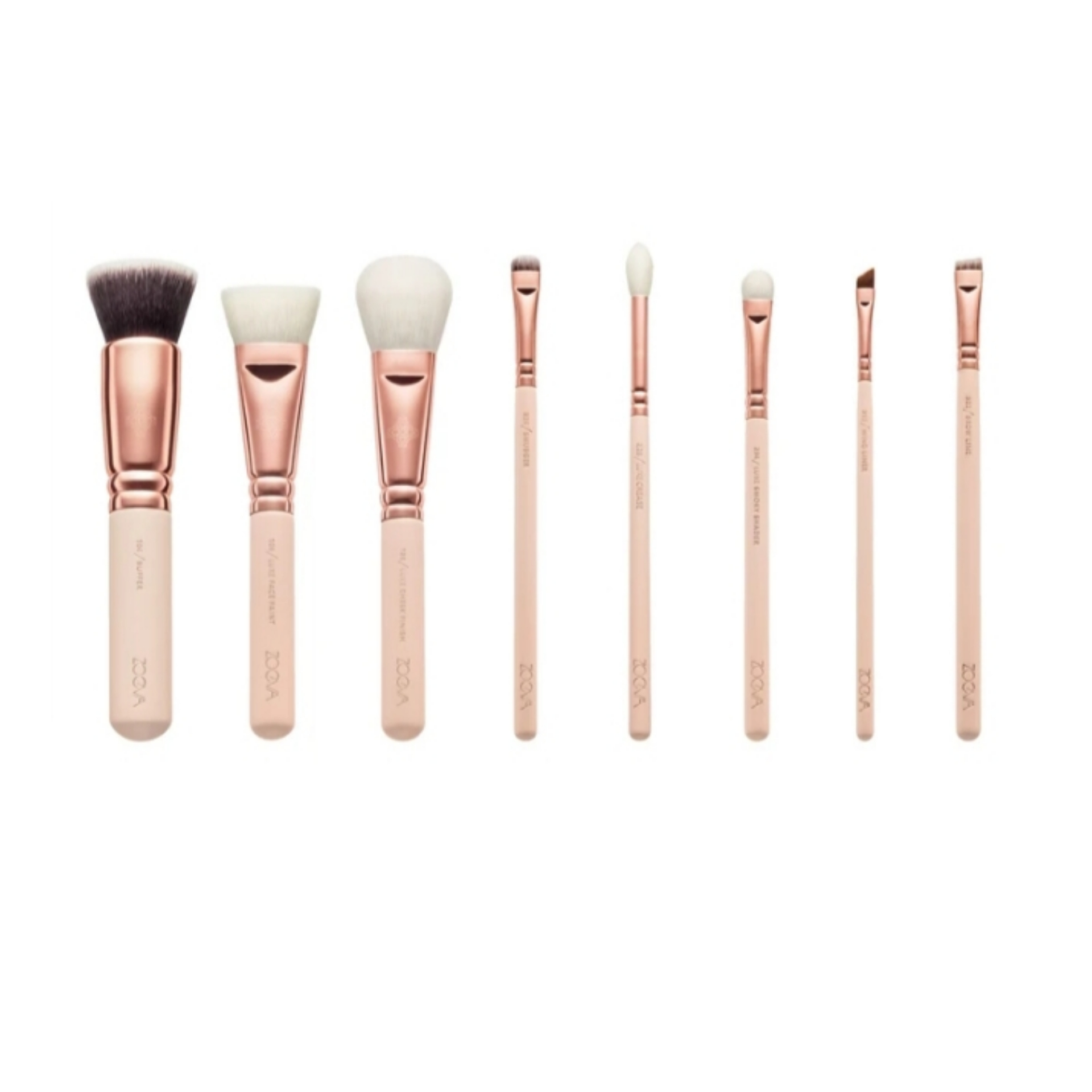 Make-up Kwastenset – 8-delige Collectie voor Perfecte Applicatie van Zoeva
