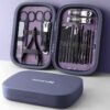 Luxe Manicure- en Pedicureset – 18-delig Purper