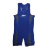 Mouwloos Worstelsinglet – Blauw Abstract