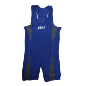 Mouwloos Worstelsinglet – Blauw Abstract