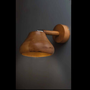 Minimalistische Houten Wandlamp – Model Fungi