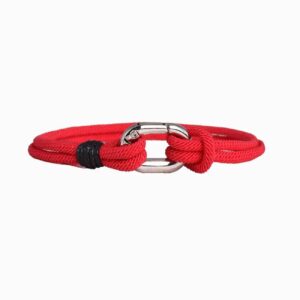Minimalistische Armband met Haak Ontwerp – Rood