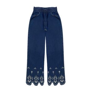 Baggy Jeans met Bloemenpatroon voor Dames