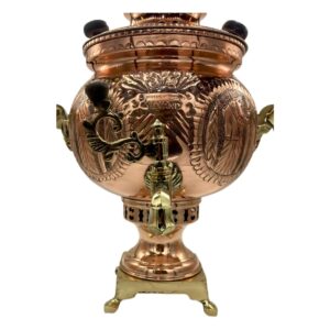 Perzische Koperen Samovar Decoratieve Houtskool Theemaker 6 Liter