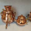 Perzische Koperen Fornuis Samovar Traditioneel Gehamerd Ontwerp 2-Liter