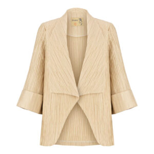 Perzische Manto — Crème Crêpe Stof — Elegant
