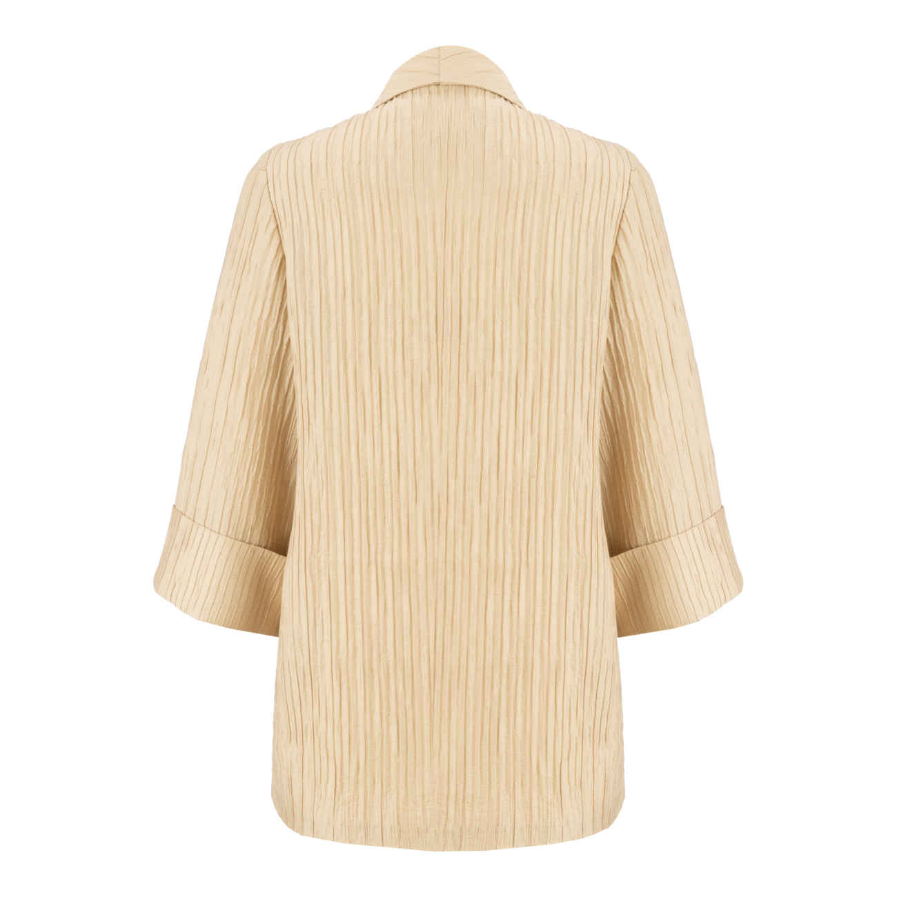 Perzische Manto — Crème Crêpe Stof — Elegant