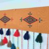 Perzische Wanddecoratie Kwast - Model Dara Oranje Wol