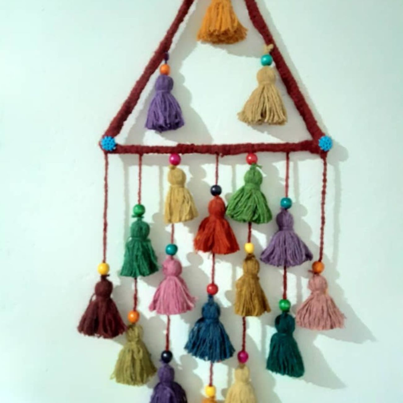 Perzische Wanddecoratie Kwast – Model Ziba Rood Handgeweven