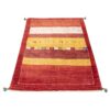 Origineel handgeknoopt Perzisch gestreept Gabbeh tapijt met dierenmotieven - Rood, Wol