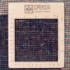 Handgeknoopt Perzisch minimalistisch Gabbeh loper - Met rand, Marineblauw, Wol