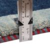 Handgeknoopt Perzisch minimalistisch Gabbeh loper - Met rand, Marineblauw, Wol